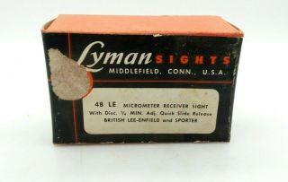 Lyman No.  48 Le Micrometer Sight For British Lee - Enfield Jul1219.  09.  01.  Ws