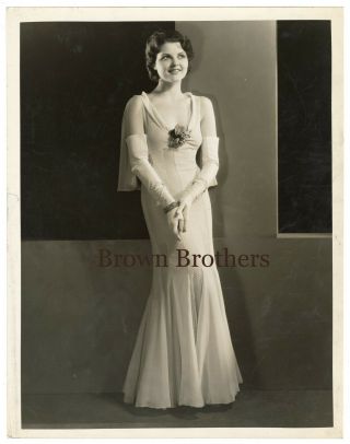 Vintage 1931 Hollywood Lillian Bond Oversized Dbw Photo - Clarence Sinclair Bull