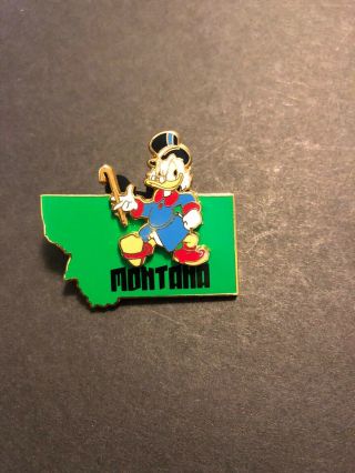 2002 Disney World Pin State Character Series Montana Scrooge Treasure 14945