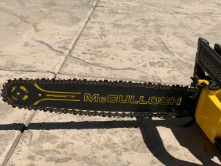 Vintage McCulloch Pro Mac 610 Automatic Chain Saw.  Needs Tuneup to Start 2