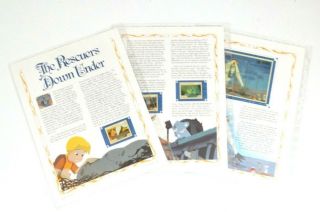 Disney The Rescuers Down Under Classic Movies Collector Stamp Story Panels