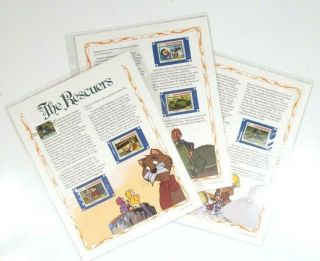 Disney The Rescuers Book Classic Movies Collector Stamp Story Panels