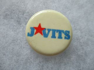 York Senator Campaign Pin Back Button Local Jacob Javits Congress U.  S.  Badge