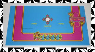 Multicade Ms Pac Man Control Panel Overlay Without Trackball