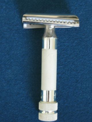 Vintage Shaving Kit Hoffritz Slant Safety Razor w/ Case & Blade Holders Germany 2