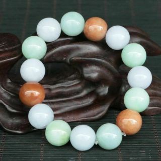 Chinese Natural Emerald Jade Hand - Carved Bracelet Z30