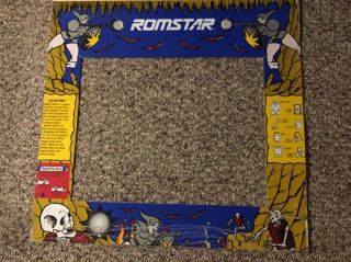 Romstar Black Tiger Arcade Bezel Monitor Shroud 23 " X 22 "