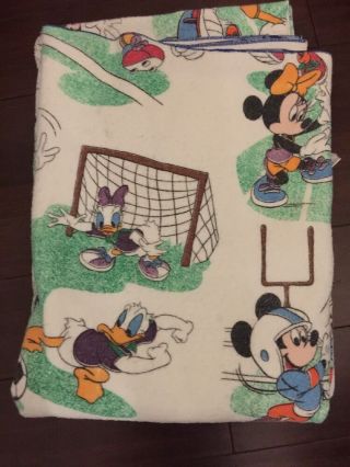 Mickey Mouse & Friends Vintage Blanket By Chatham,  Disney,  Sports,  Daisy Duck