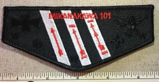 2005 Mikanakawa Lodge 101 Order Of The Arrow Flap Patch 2005 Jamboree Circle Ten