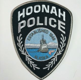 Hoonah Police Chichagof Island Alaska Patch