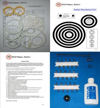 1979 Bally Kiss Pinball Machine Basic Tune - Up Kit - Includes Rubber Ring Kit