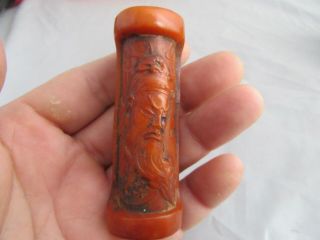 Rare Antique Chinese Hand - Carved Bovine Bone Pendants E06