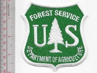 Hot Shot Wildland Fire Crew Us Forest Service White On Green Md Patch