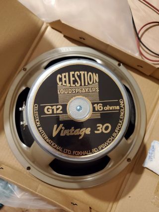 Celestion Vintage 30 16 Ohm T4416b 12” Cabinet Speaker - Right Side Terminal