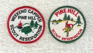 A0182 Oa Bsa Scouts Pine Hill Scout Reservation 2 Patch Set Garden State Council
