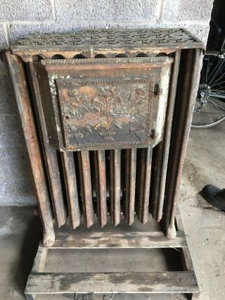 Vintage Ornate Cast Iron Hot Water Radiator