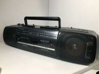 Vintage Panasonic Rx - Ft500 Dual Cassette Radio Boombox