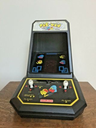 Vintage 1981 Coleco Pacman Mini Tabletop Arcade Game