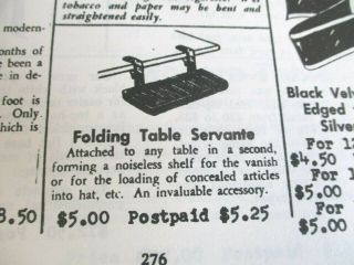Vintage Abbott Magic Folding Table Servante