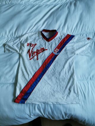 Vintage Crystal Palace 1988 Away Football Shirt Jersey Bukta