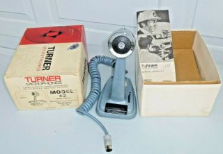 Vintage Turner,  2 Cb Microphone Transistorized Base Station Desk Top Model