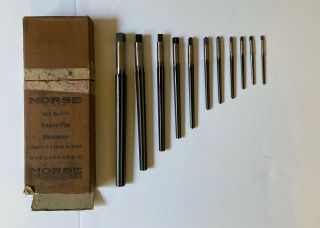 Vintage Morse Taper Pin Reamers Set No.  680