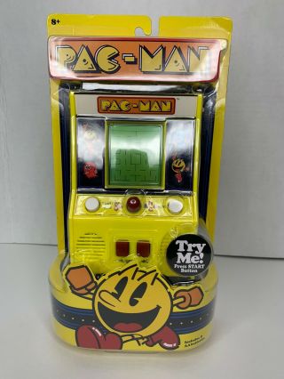 Pac - Man Yellow Retro Mini Arcade By Basic Fun Classic Arcade Handheld Game