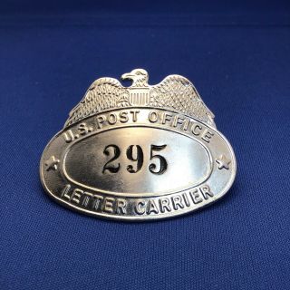 Vintage Metal Usps Postal Service Letter Carrier Hat Badge 295