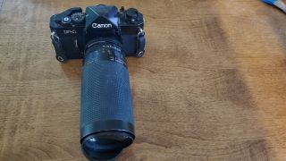 Vintage Canon F - 1 35mm Slr With Tamron 70 - 210mm 1:3.  5 Zoom