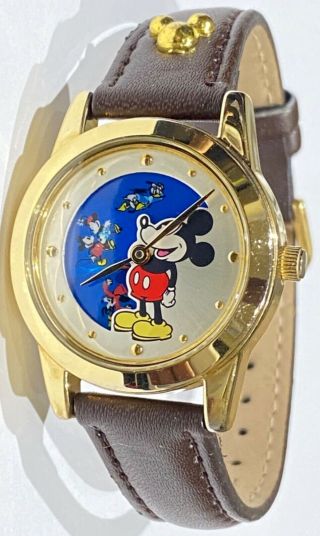 Vintage Disney Mickey Mouse Ladies Watch Mu2390 Seiko Euc Battery