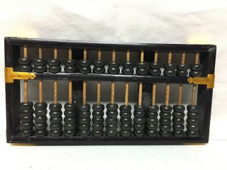 Vintage Abacus Lotus - Flower Brand China 13 Rows 91 Beads Wooden Counting Tool