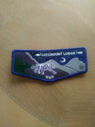 Oa Catamount Lodge Flap S - ? Dark Blue Border