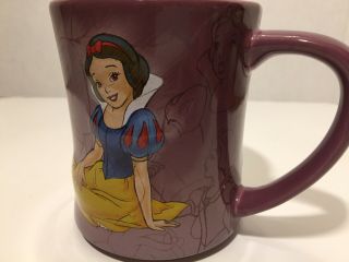 Disney Store Snow White Purple Coffee Mug Cup