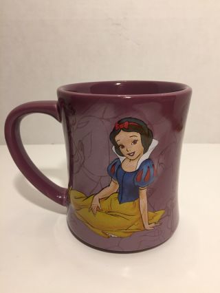 DISNEY STORE Snow White Purple Coffee Mug Cup 2