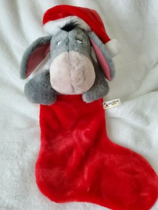 Disney Eeyore Christmas Stocking Plush