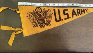 Old 1940’s ? Yellow Us Army Felt Pennant