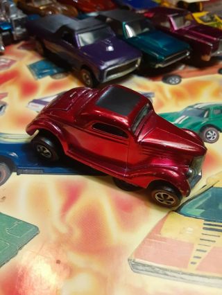 Vintage Redline Hot Wheels Classic Ford Coupe Pinkish Htf