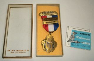 Vintage 1962 Usra.  45 Slow Fire Shooting Medal Blackinton
