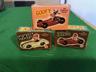 Marx Elm Disney & Popeye Cartoon Empty Boxes Vintage 1960s