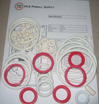 1982 Gottlieb Spirit Pinball Machine Rubber Ring Kit