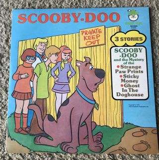 Scooby Doo Story Record Mystery Of The.  W/ 3 Stories Vintage Warner Bros.