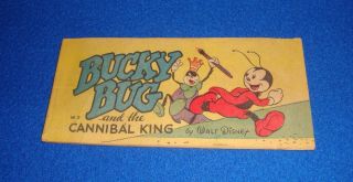 Vintage Disney Bucky Bug And The Cannibal King Comic Cheerios Premium 1947 W 2