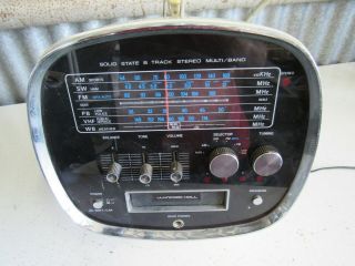 Vintage Wynford Hall Tcm - 5500 Space Age Ball 8 Track Tape Player Am/fm Sw Radio