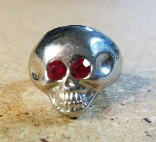 Pirates Of The Caribbean Disney World Store Souvenir Skull Ring - 2 Eyes Size 11