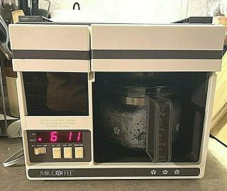 Vintage Mr.  Coffee Space Saver Under Cabinet 10 Cup Coffee Maker Utc 300