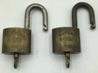 Vintage Cleveland Lock 4 - Way Locks With Matching Keys (2)
