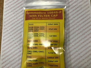 Commodore 1084s - P Cap Kit With Filter Cap - Get Well Monitor Repair