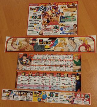 Capcom Street Fighter Zero 3 Upper Art Set For Taito Vewlix (card) Naomi Jamma