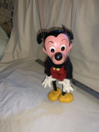 Vintage 11 Inch Mickey Mouse Marionette Puppet String Doll