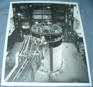 Rare Official Nasa Saturn 1b 2nd Stage Assembly Vab Rescue Vehicle 208 Skylab 4